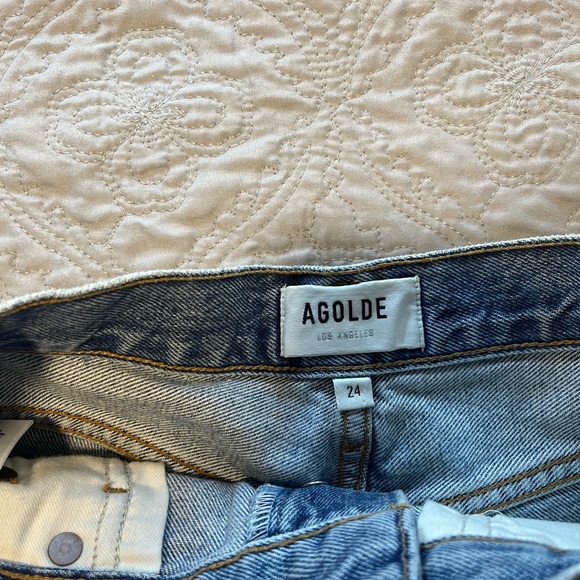 Agolde Dee Super High Rise Short in Epic - Picture 5 of 6